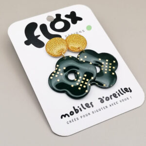 Floxdesigns - Boucles d'oreilles - Clover - Sapin-Scintillant