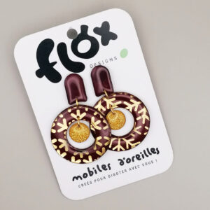 Floxdesigns - Boucles d'oreilles -Donut - Flocons