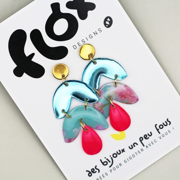 Floxdesigns - Boucles d'oreilles Les Primeroses - Les Bourgeonnes