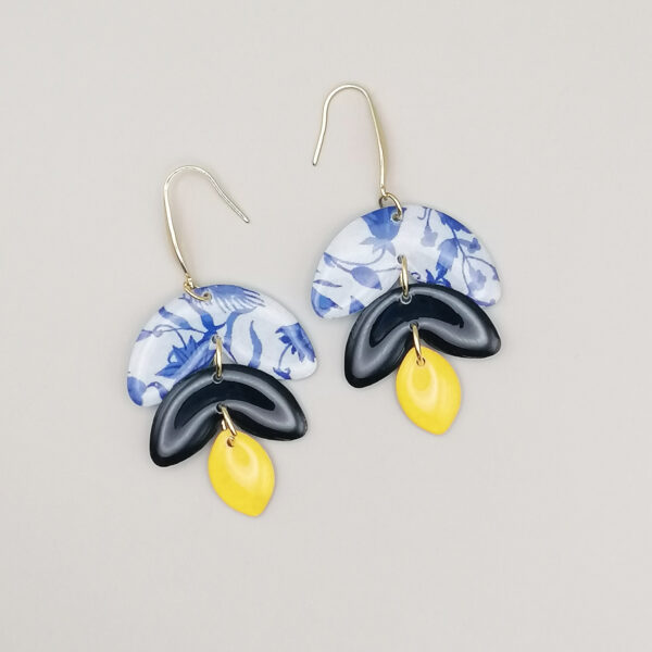 Floxdesigns - Boucles d'oreilles Les Citrons Bleus - Les Amalfi