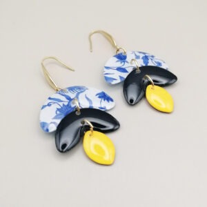 Floxdesigns - Boucles d'oreilles Les Citrons Bleus - Les Amalfi
