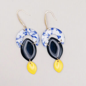 Floxdesigns - Boucles d'oreilles Les Citrons Bleus - Les Caviar