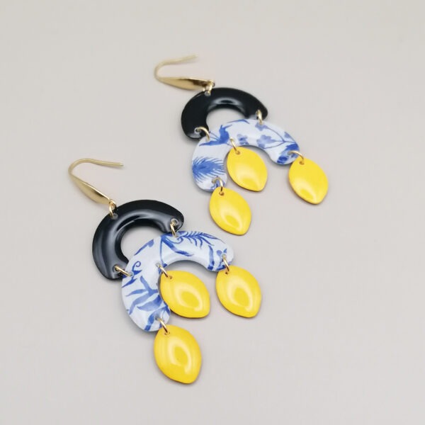 Floxdesigns - Boucles d'oreilles Les Citrons Bleus - Les Cédrat