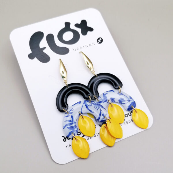 Floxdesigns - Boucles d'oreilles Les Citrons Bleus - Les Cédrat