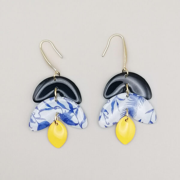 Floxdesigns - Boucles d'oreilles Les Citrons Bleus - Les Yuzu