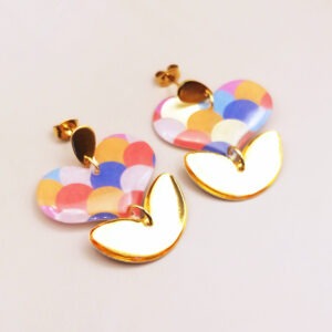 Floxdesigns - Boucles d'oreilles Les Écaillées - Flœurs