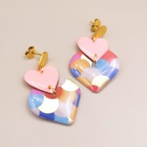 Floxdesigns - Boucles d'oreilles Les Écaillées - Nova Bonbon