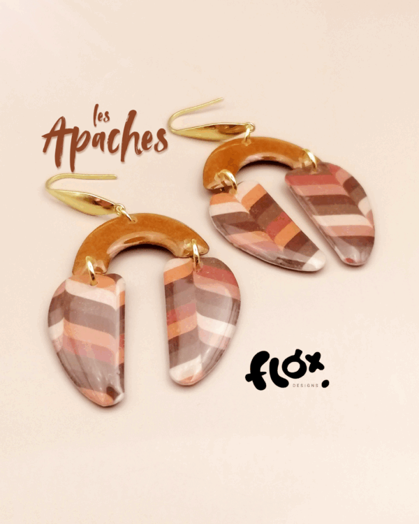 Floxdesigns - Boucles d'oreilles Les Apaches - Chilali