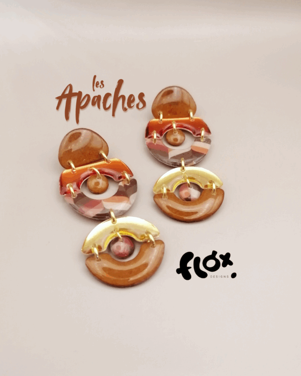 Floxdesigns - Boucles d'oreilles Les Apaches - Eyota