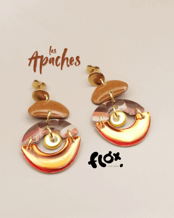 Floxdesigns - Boucles d'oreilles Les Apaches - Isha
