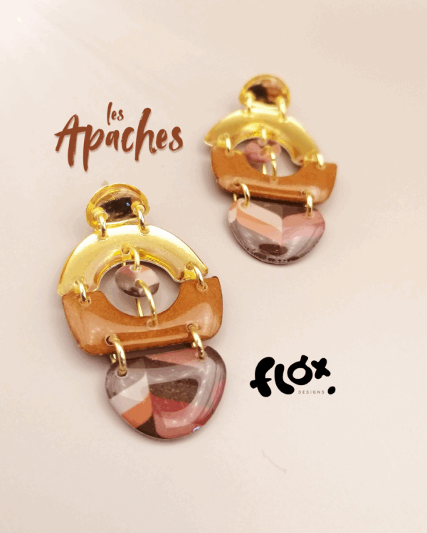 Floxdesigns - Boucles d'oreilles Les Apaches - Kiona