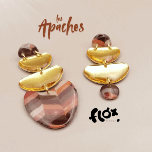 Floxdesigns - Boucles d'oreilles Les Apaches - Tekoa