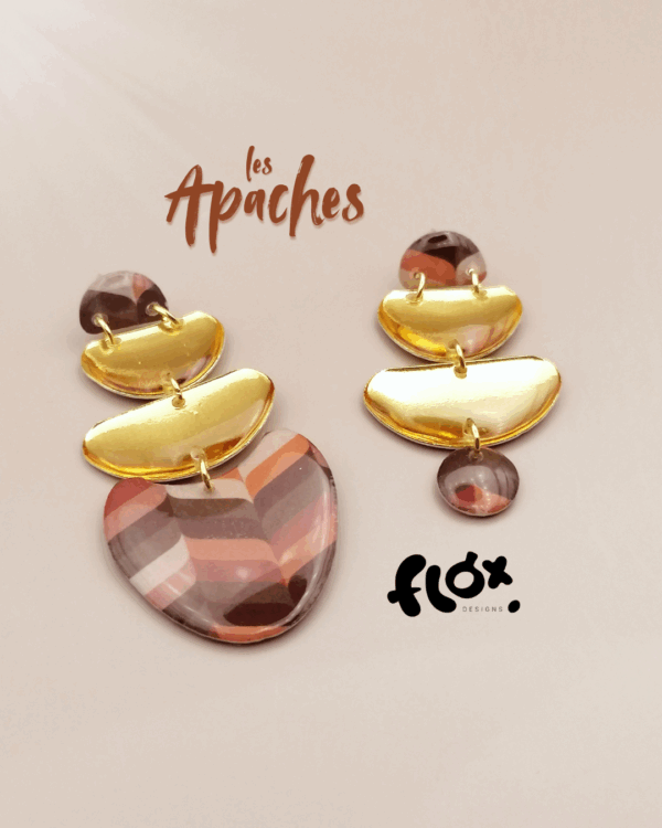 Floxdesigns - Boucles d'oreilles Les Apaches - Tekoa