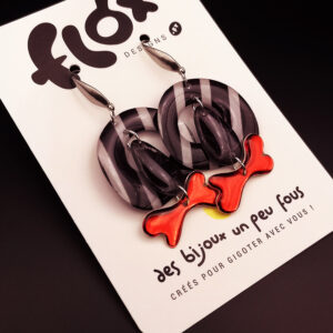 Floxdesigns - Boucles d'oreillesLes Burtie's - Beetlejuice