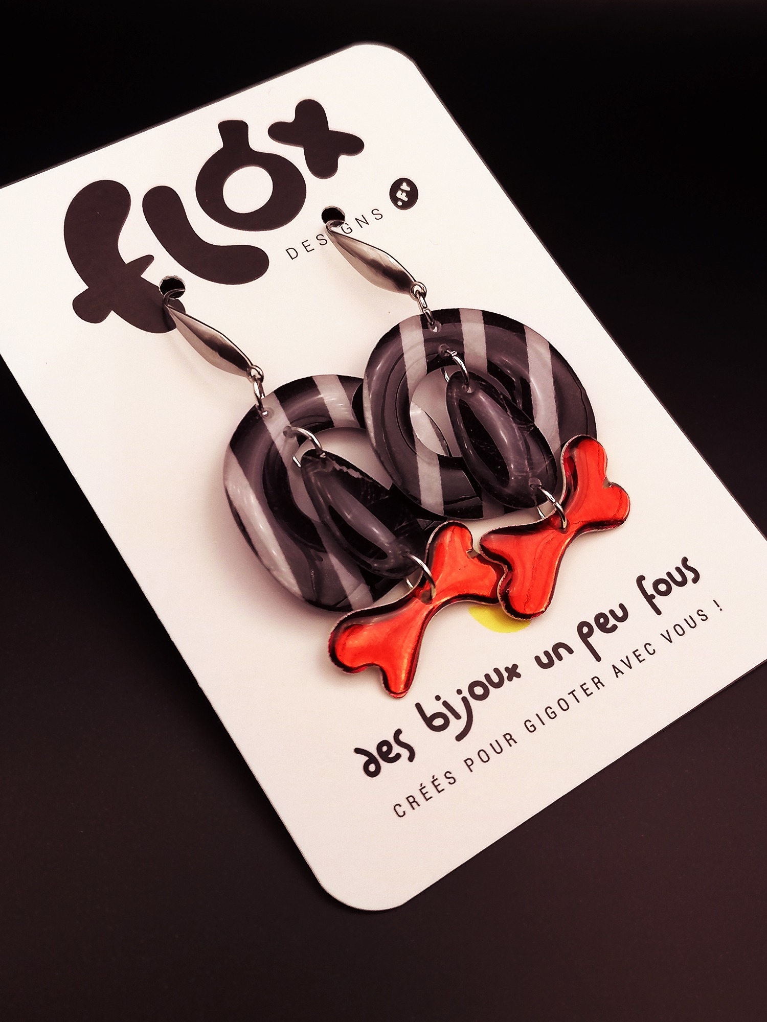 Floxdesigns - Boucles d'oreillesLes Burtie's - Beetlejuice