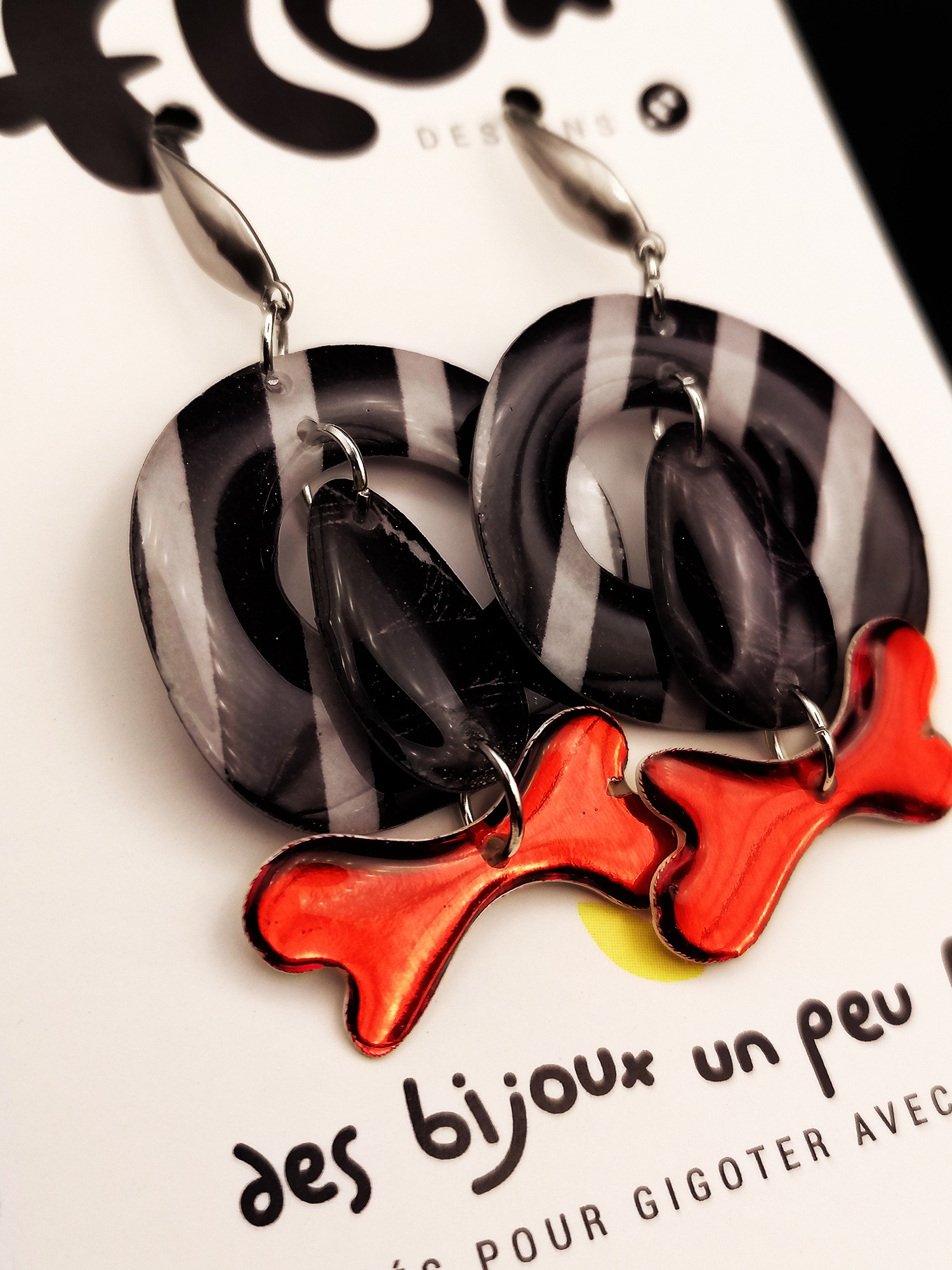 Floxdesigns - Boucles d'oreillesLes Burtie's - Beetlejuice