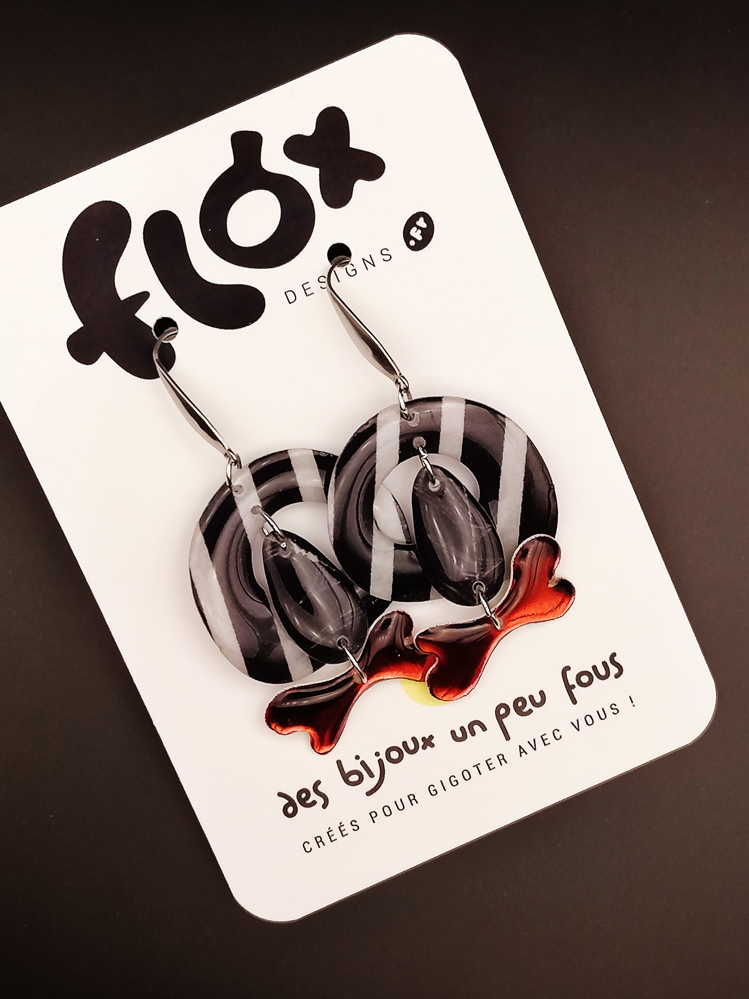 Floxdesigns - Boucles d'oreillesLes Burtie's - Beetlejuice