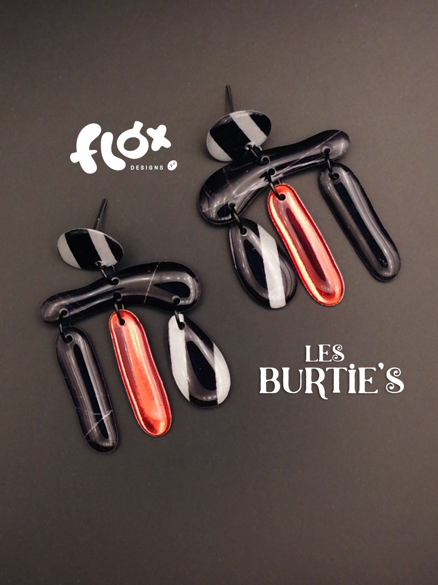 Floxdesigns - Boucles d'oreilles - Les Burtie's - Edward