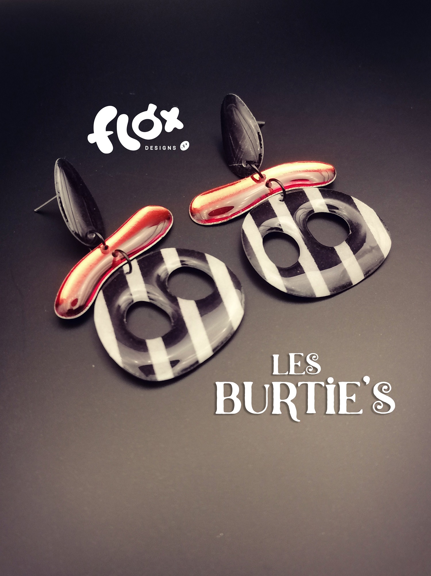 Floxdesigns - Boucles d'oreilles - Les Burtie's - Jack Skellington