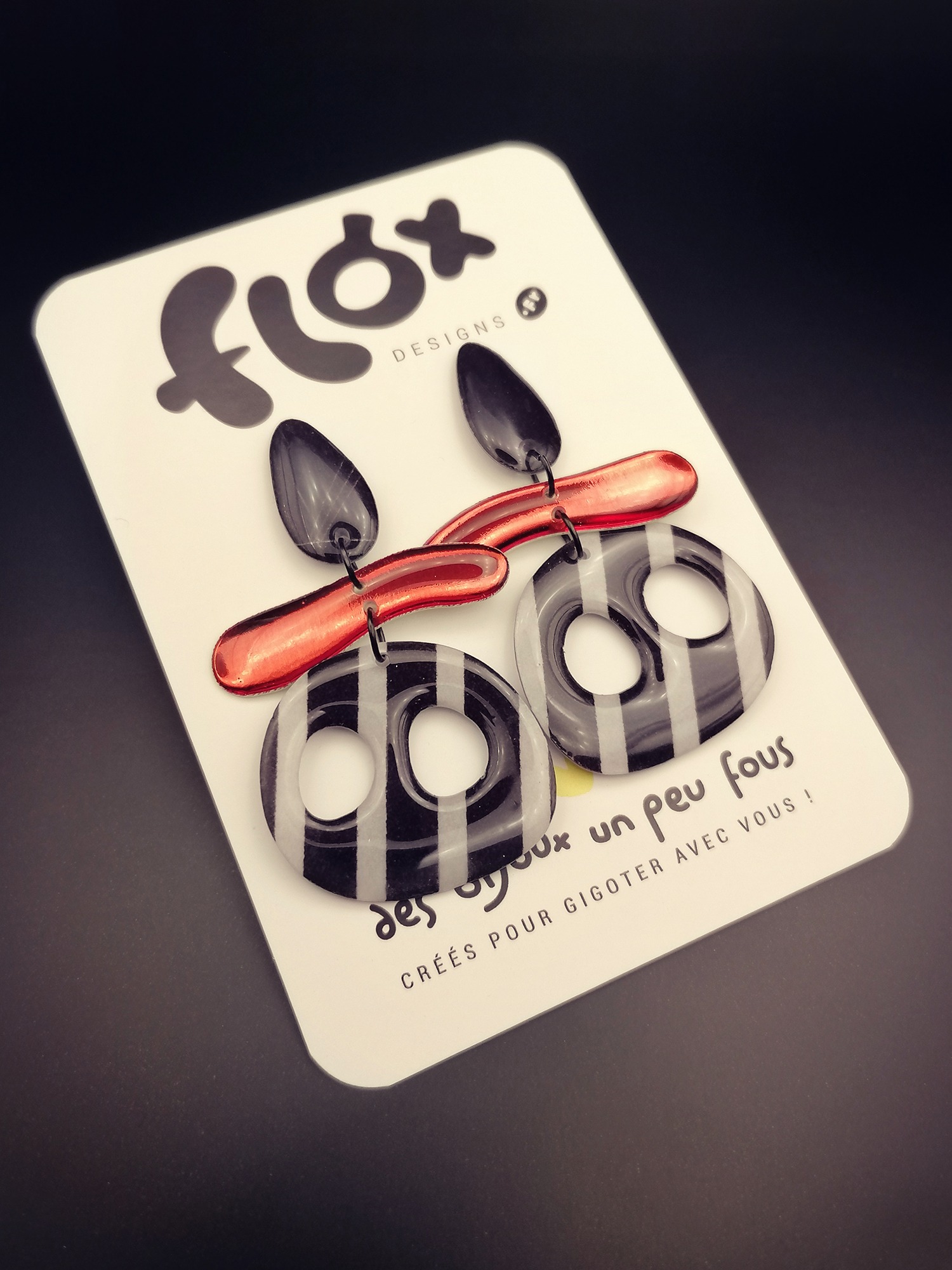 Floxdesigns - Boucles d'oreilles - Les Burtie's - Jack Skellington