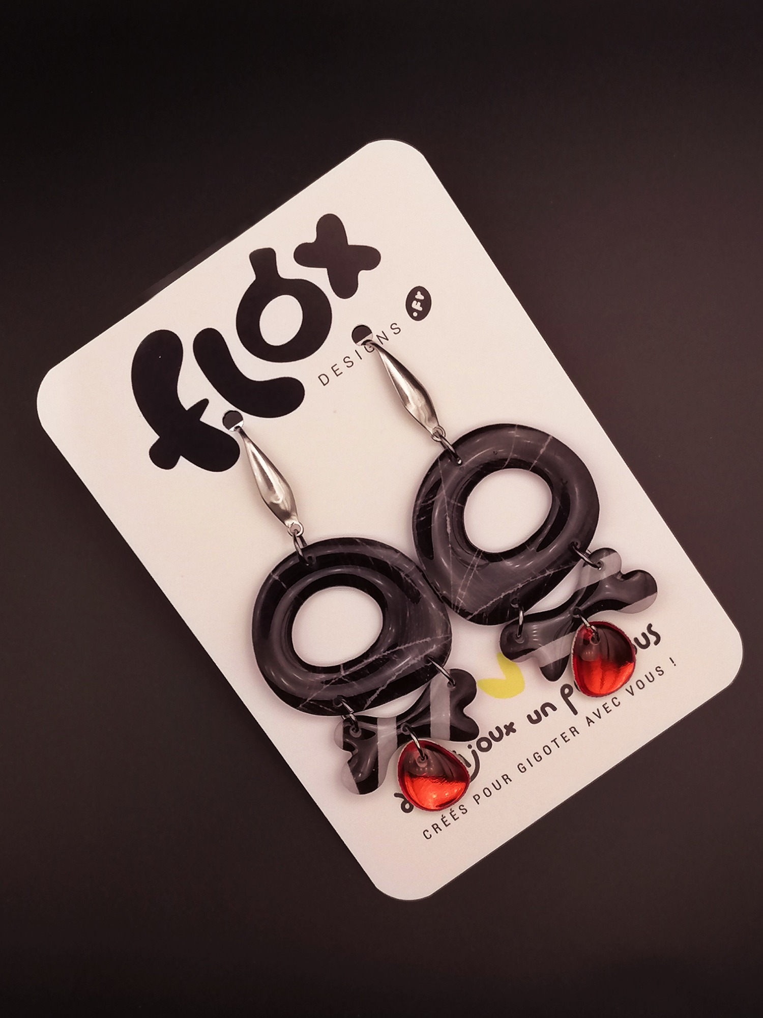 Floxdesigns - Boucles d'oreilles - Les Burtie's - Sparky