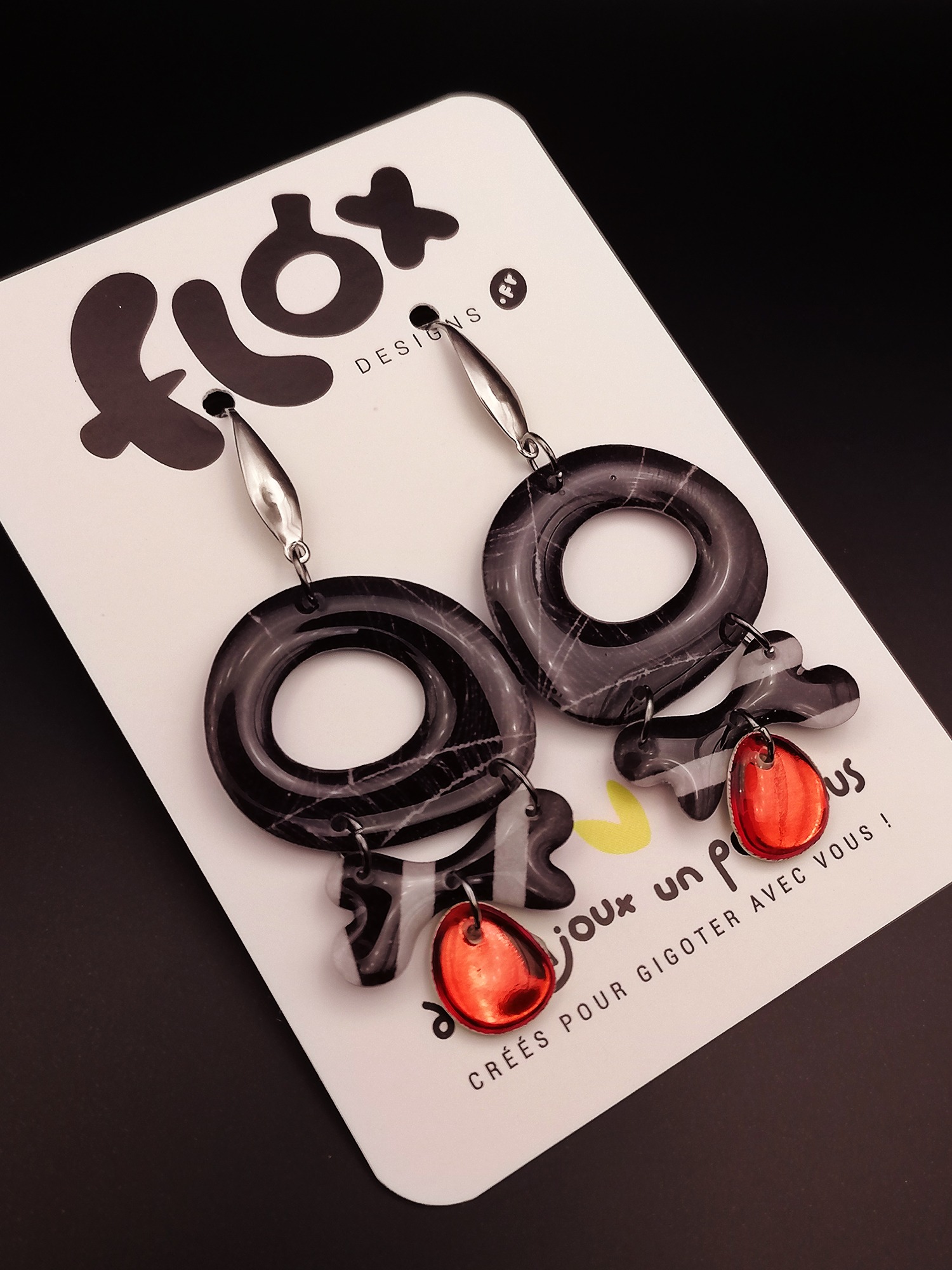 Floxdesigns - Boucles d'oreilles - Les Burtie's - Sparky