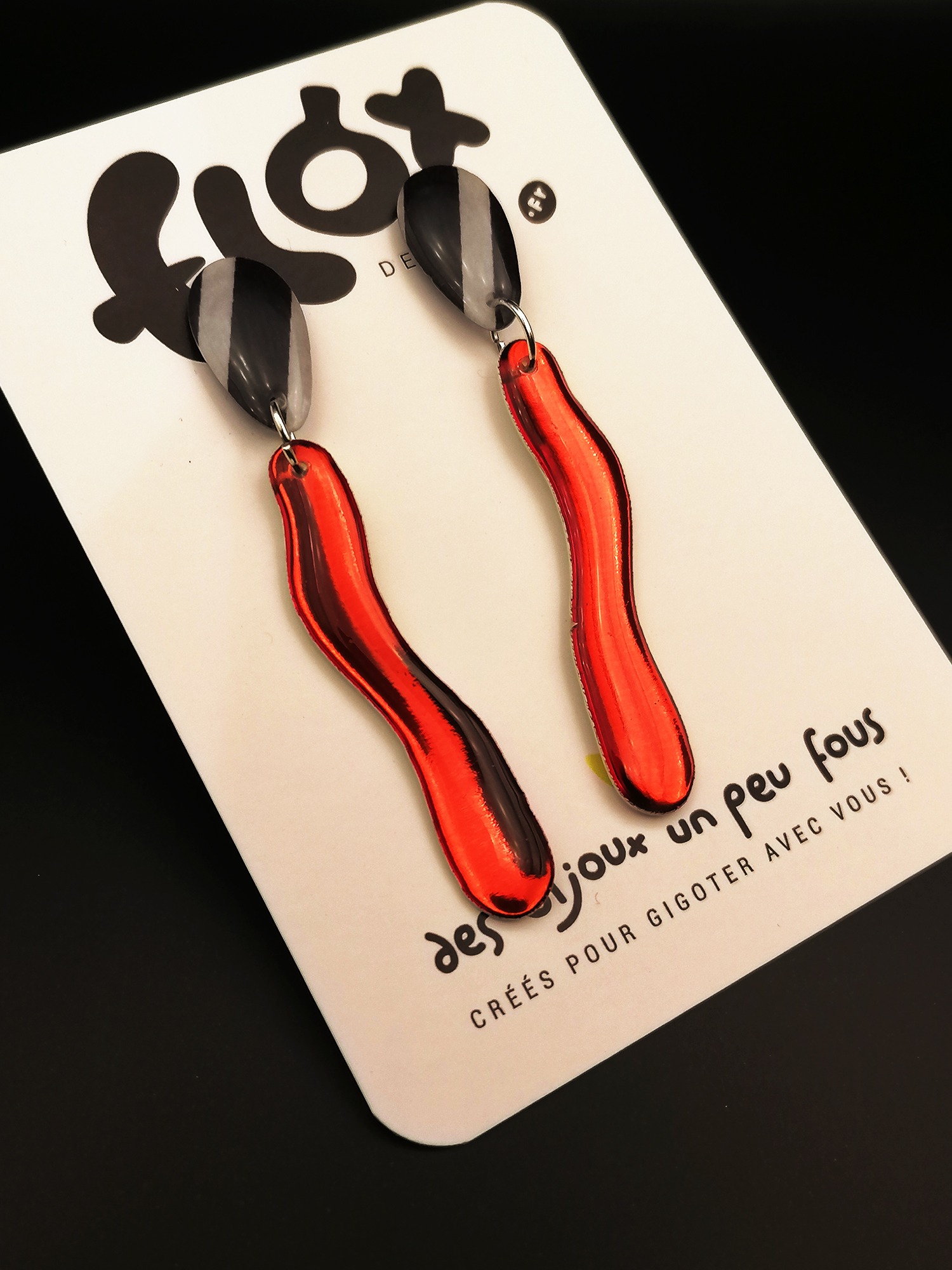 Floxdesigns - Boucles d'oreilles - Les Burtie's - Sweeney