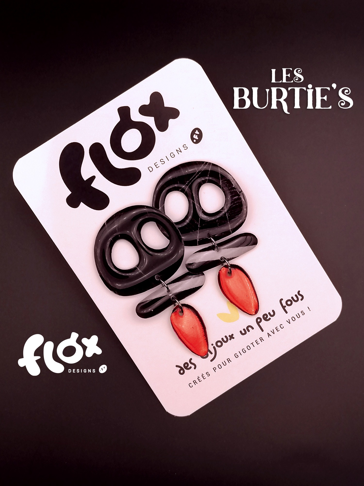Floxdesigns - Boucles d'oreilles - Les Burtie's - Victor