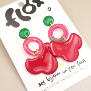 Floxdesigns - Boucles d'oreilles - Les Lutineries - Cloud Lipstick