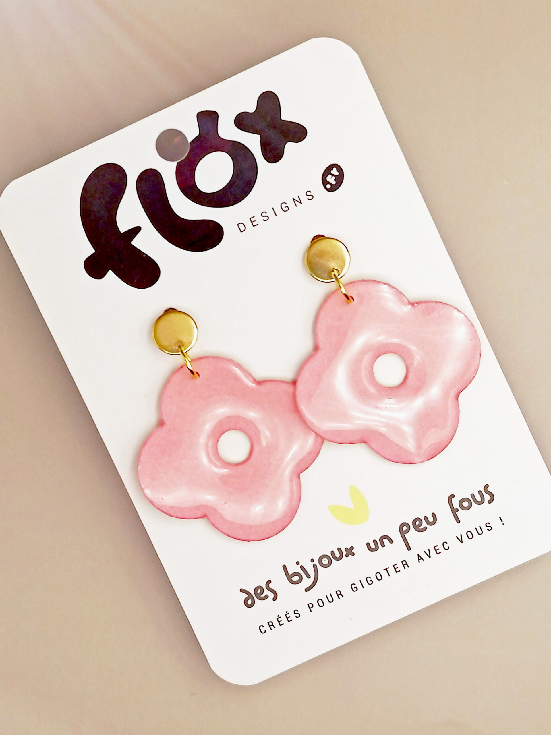 Floxdesigns - Boucles d'oreilles - Les Lutineries - Clover Barbapapa