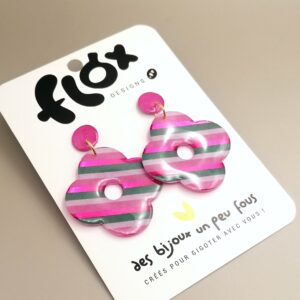 Floxdesigns - Boucles d'oreilles - Les Lutineries - Clover Berlingot