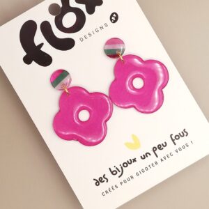 Floxdesigns - Boucles d'oreilles - Les Lutineries - Clover Bonbon