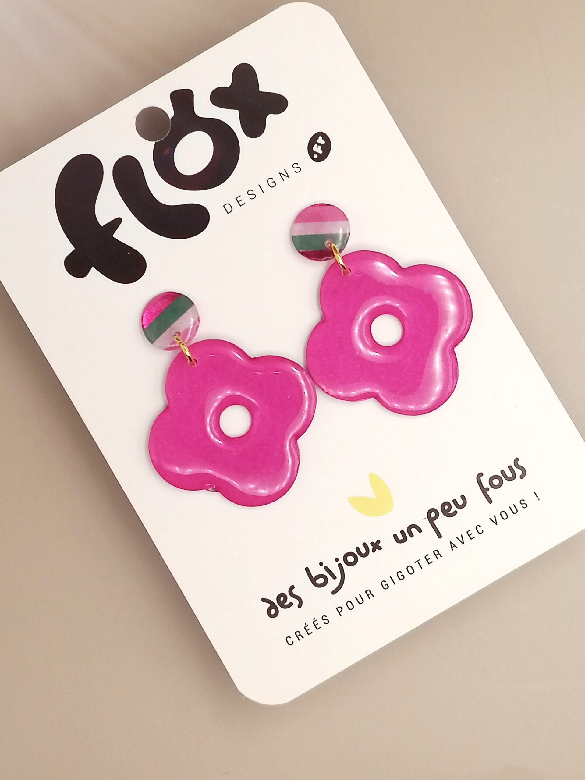 Floxdesigns - Boucles d'oreilles - Les Lutineries - Clover Bonbon
