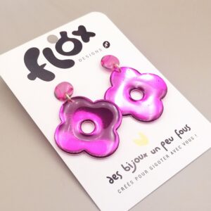 Floxdesigns - Boucles d'oreilles - Les Lutineries - Clover Rosita