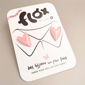 Floxdesigns - Pin's de col - Roses bonbon