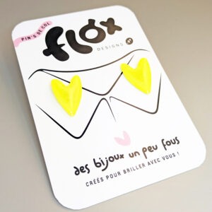 Floxdesigns - Pin's de col - Jaunes Fluo