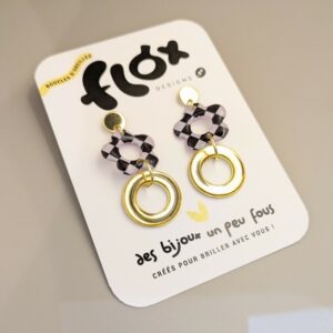 Floxdesigns - Boucles d'oreilles Goldy - Lolos en Ferrari