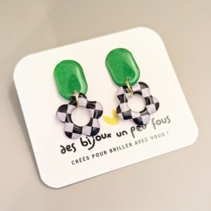Floxdesigns - Boucles d'oreilles Daisy - Lolos en Ferrari